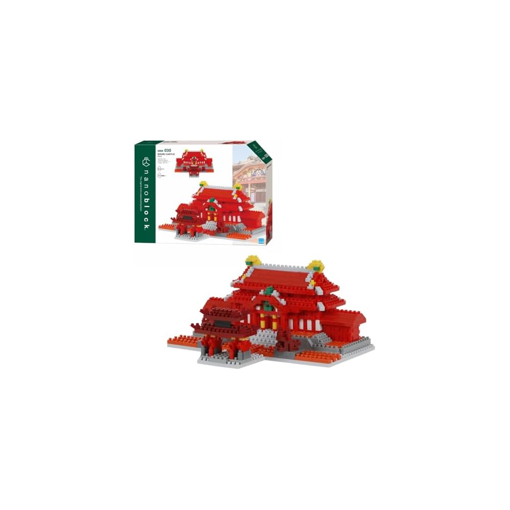 Kawada Nano Block Shuri Castle NBM-030 Building Set 500 Pieces Educational Toy