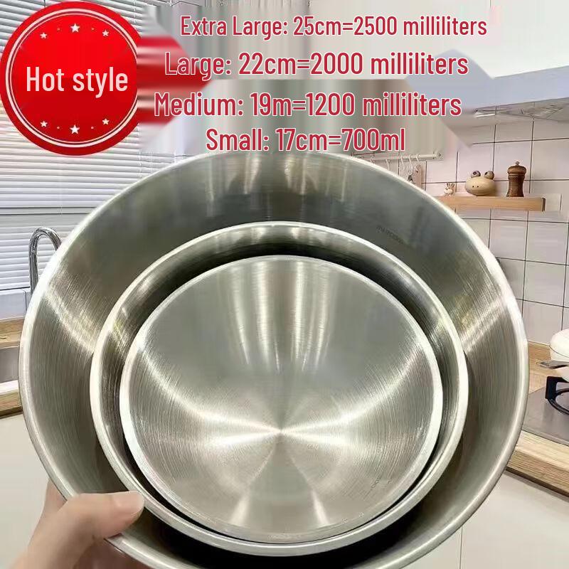 

Korean Style Stainless Steel Salad & Noodle Bowls