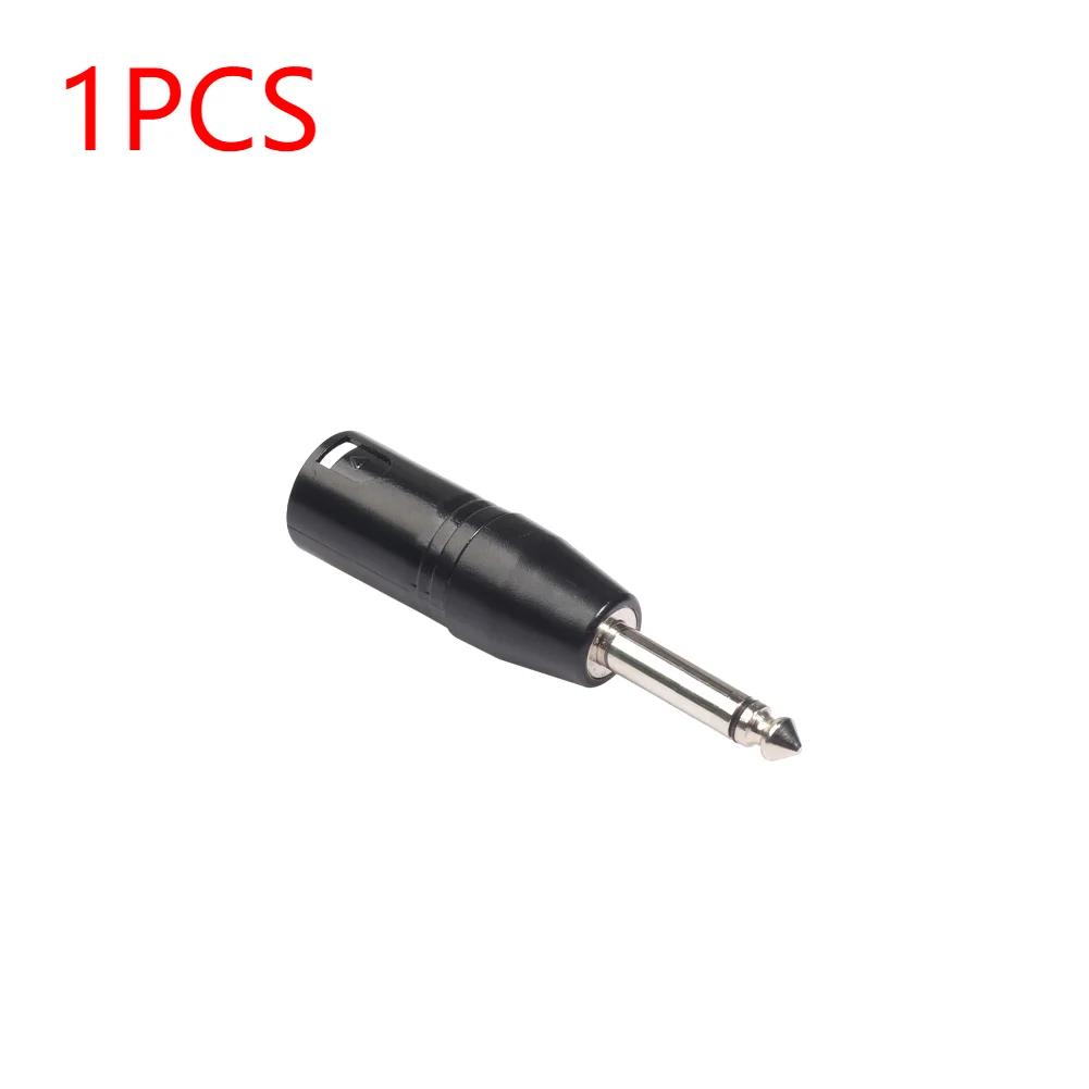 6.35mm Mono Male to XLR 3Pin Male Audio Plug Converter Adapter Connector for Headphone Microphone Power Amplifier Guitar