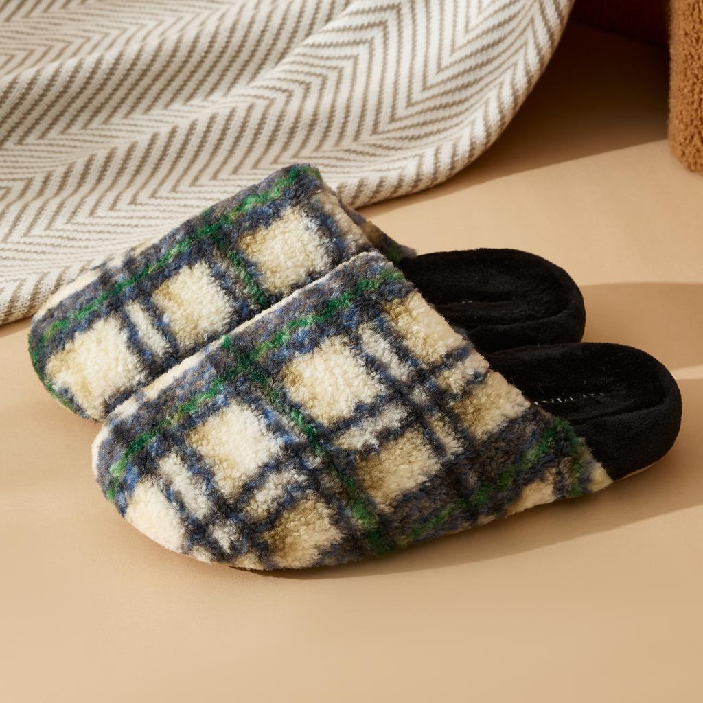 Winter Women Home Slippers Plush Warm Thick Bottom Slides Breathable Soft Non-slip Slippers Indoor Outdoor Men Casual Slippers