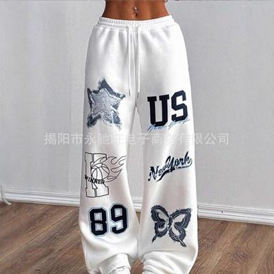 2026 American Style Washed Loose Casual Pants Women Streetwear Cargo Trousers