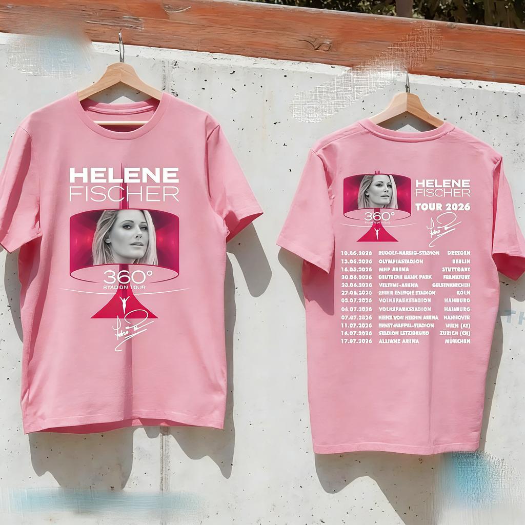 Helene Fischer 360° Stadium Tour 2026 Tshirt  Fans Gift for The Band  Colorful Streetwear Style of Music Y2k Ins
