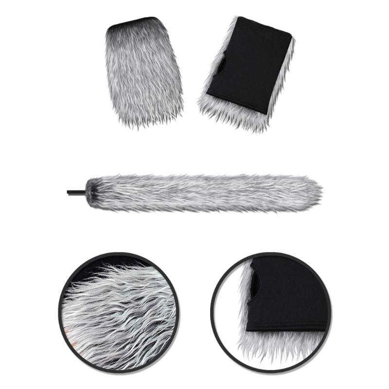 2/3Pcs Wolf Costume Set Wolf Tail Wolf Mask Gloves Set Halloween Christmas Fancy Party Costume Toys Animal Cosplay Props