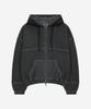 Node Labs Dev:7 Garment Dyed Double Hooded Zip-Up_Black