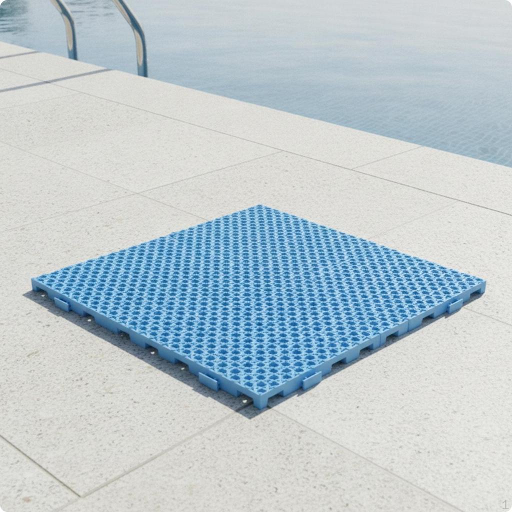 Interlocking Floor Tiles Open-Grid Mat with Drainage Holes
