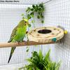 Wooden Parrot Puzzle Toys Bite Resistant Wear-Resistant Bird Perch Stand Block Cork Durable Bird Chewing Toys Interactive