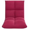 Adjustable Floor Chair Burgundy Velvet