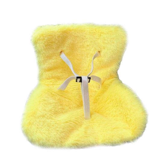 Autosedačka pro panenky Dekorativní sedačka na pohovku s chlupatým polštářem a opěrkou hlavy pro ozdobu do mřížky ventilace auta k vystavení panenky hračky