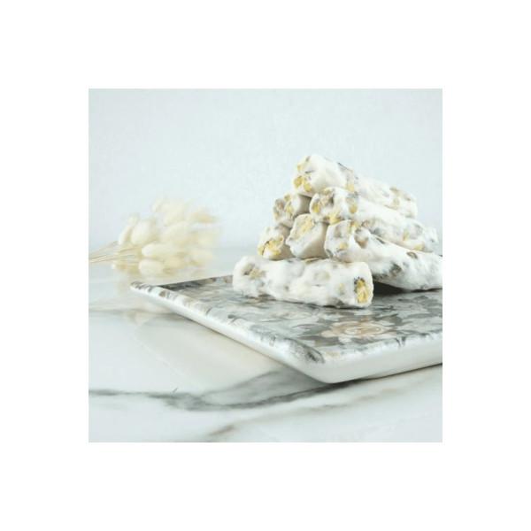

White Roving Turkish Delight With Pistachio 1000 Gr