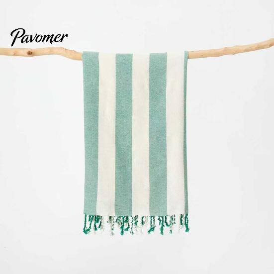 Thin Beach Towel Turkish Striped Print Quick-Drying Sand-Free Swimwear Accessory Large Size
