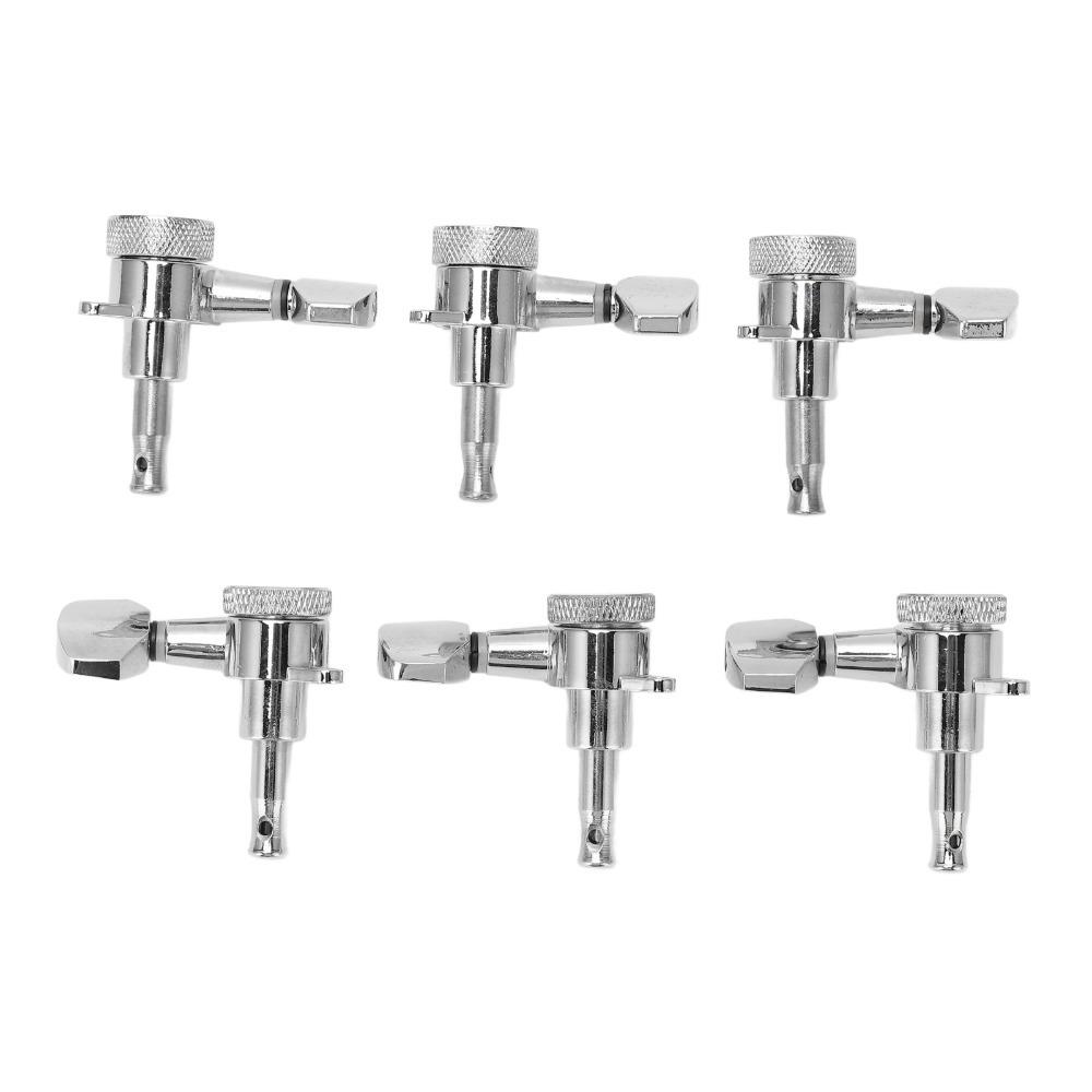 6PCS Metal Tuning Pegs Silver Electric Guitar Parts Upgrade Guitar Parts  Electric Guitar