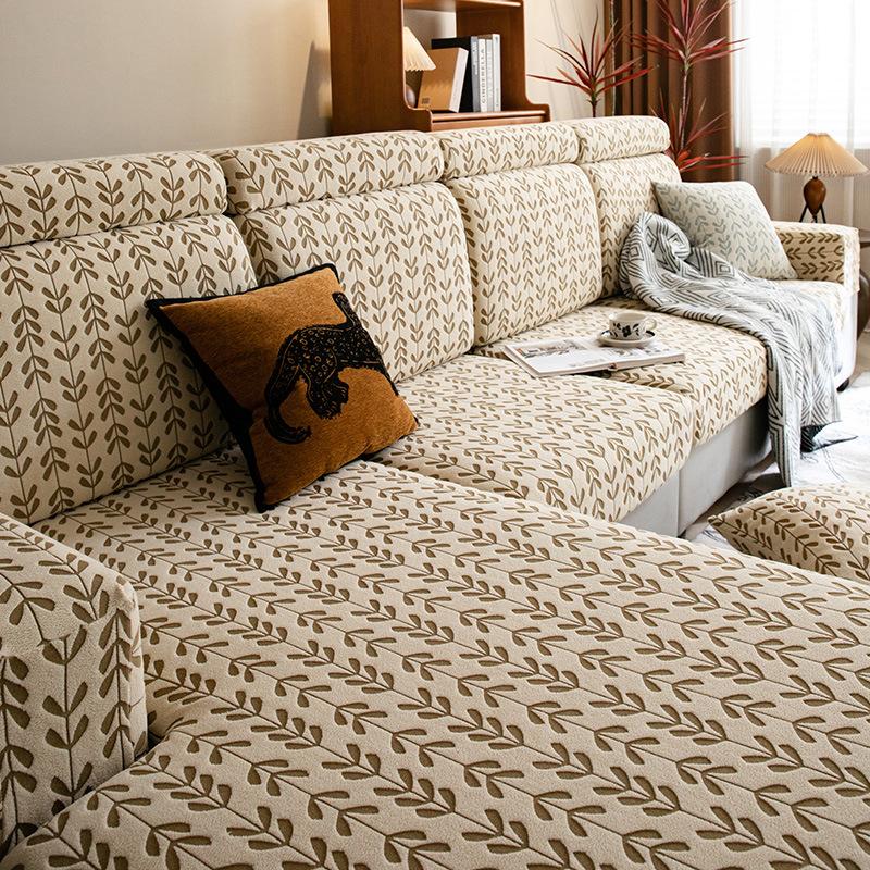 2025 Nový fleecový L-kový rohový potah na pohovku 1 2 3 4místný Univerzální potah na gauč Celoroční Protiskluzový Strečový Chránič sedáku