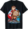 Lake Ontario Immer Tiere Flagge Lustig Anti Lake Amerika T-Shirt