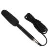 Black HighSensitivity Interview Microphone Wired Recording Mini Portable Mic for Camera
