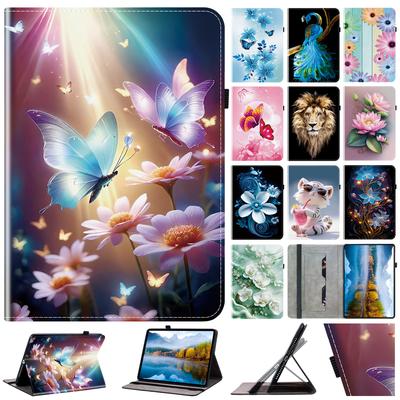 PU Leather Tablet Case for Apple iPad Air 11 (2025)-11 Styles! Durable,with 2 Stand Slots,Pencil Holder & Card Slots,Flexible TPU Back Cover