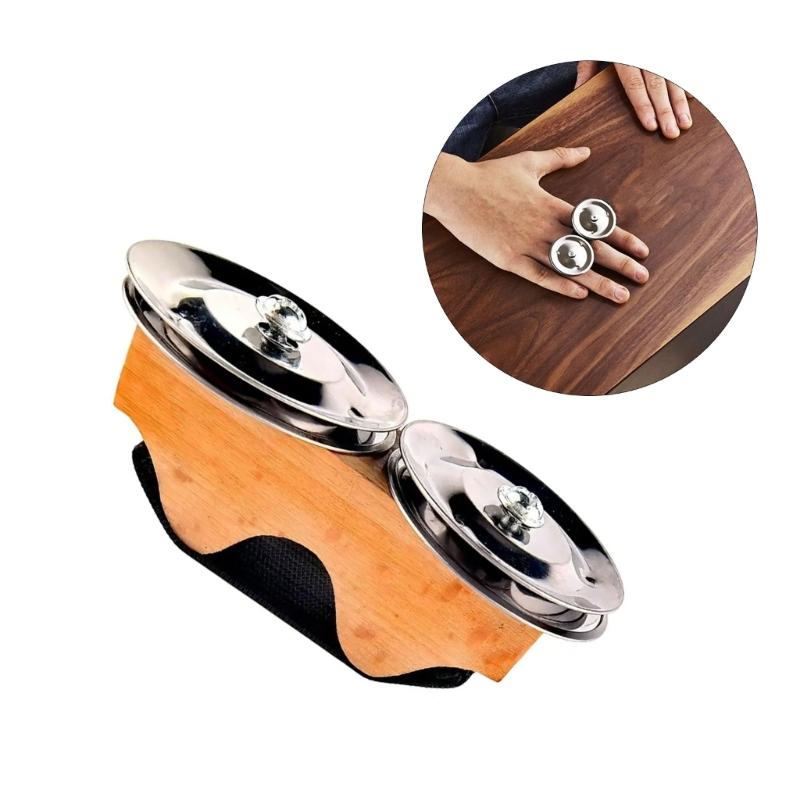 Hand Shakers Producing Crisp Clear Sounds Metal Construction Finger Bells Perfect for Performances and Musical Activity