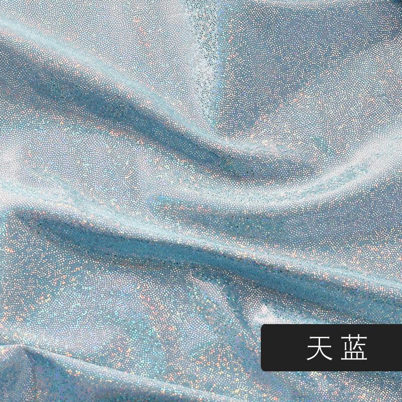 150x50cm/150x100cm Laserowy Iluzyjny Błyszczący Tkanina z Hot Stampingu Złoceniem Na Kostiumy Sceniczne Dekoracje Tła Ręcznie Robiona Tkanina DIY