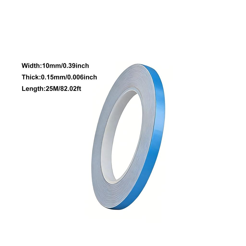 25m Double-sided Thermal Conductive Tape 5-30mm Wide Blue Heat Dissipation Tape for Bonding Cooling Heat Sinks