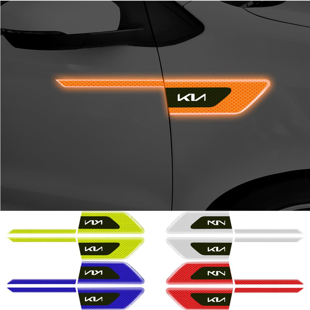 cqlsev1 Car Fender Safety Warning Sticker Anti-collision Decal For KIA Sportage Picanto Rio Ceed Cerato Soul Sorento KN Auto Accessories