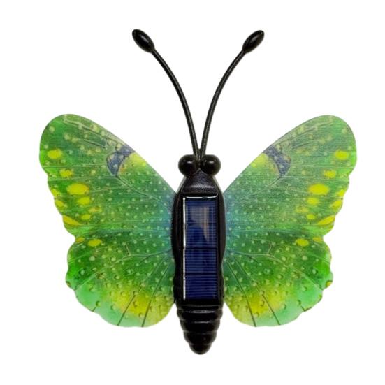 Solar Butterfly Garden Light, Color Changing LED Wall Lamp, Waterproof Outdoor Decoration for Lawn Yard Patio Decor
