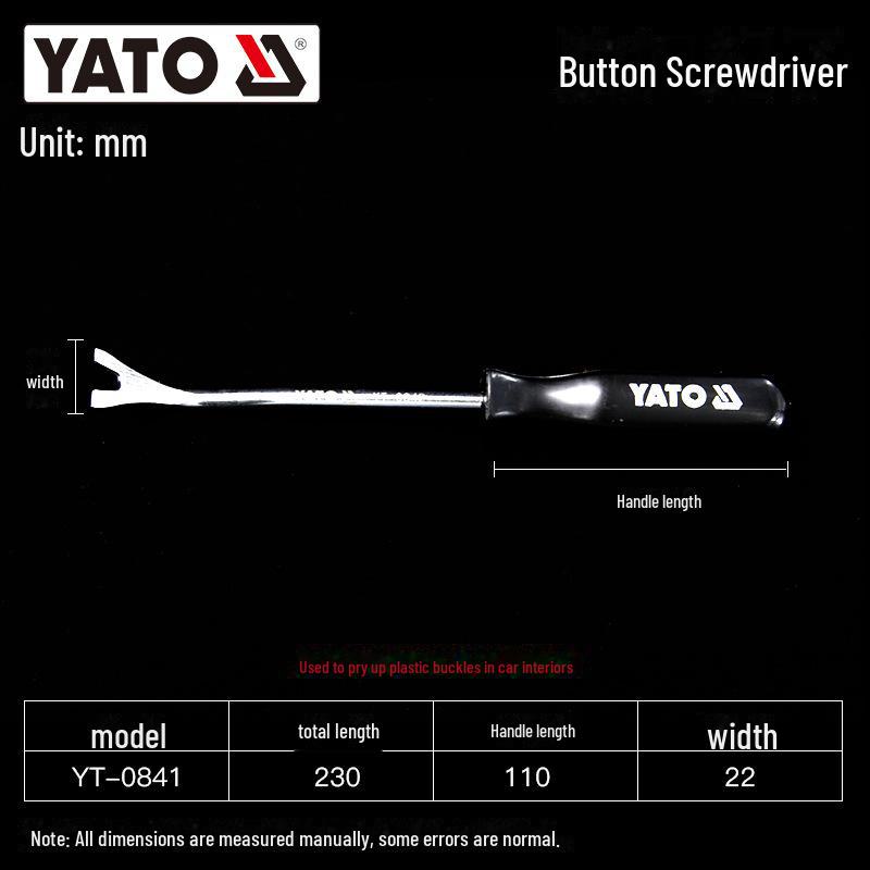 YATO Oil Seal Tool: Screwdriver Hook for Toner Cartridge Gasket Replacement and Powder Refills.