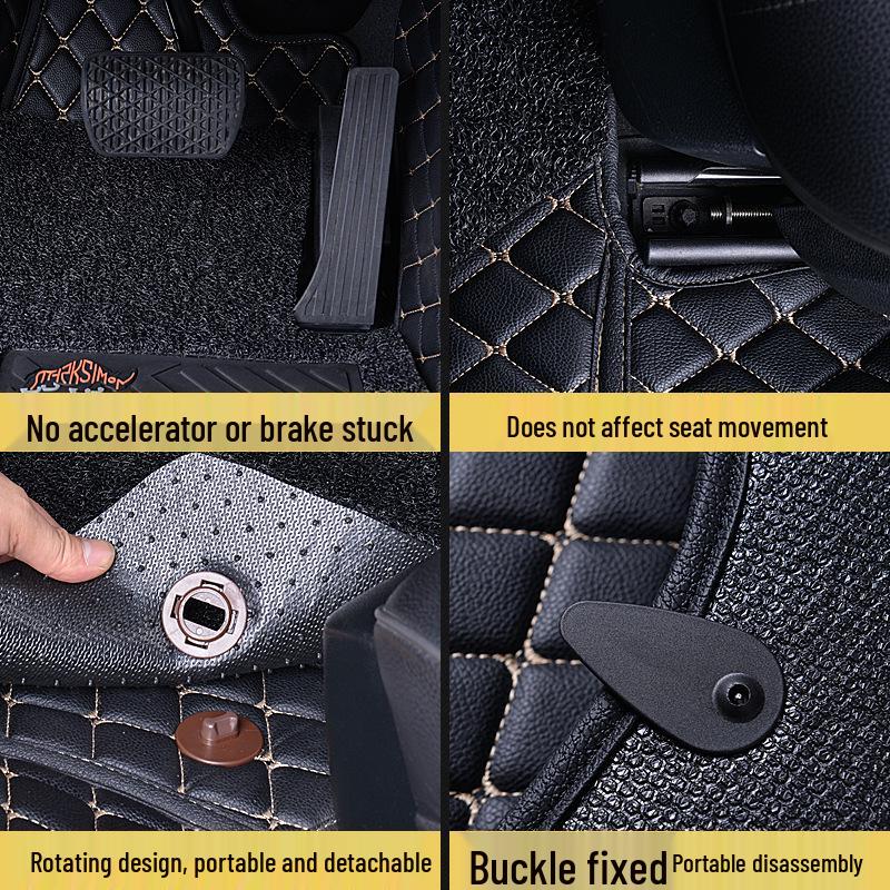 Universelle Doppelschicht-Autofußmatten - Vollständige Abdeckung für verschiedene Modelle