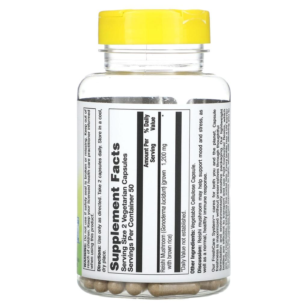Nature'S Life, Reishi Mushroom, Veggie Capsules 100 (600Mg per Capsule)