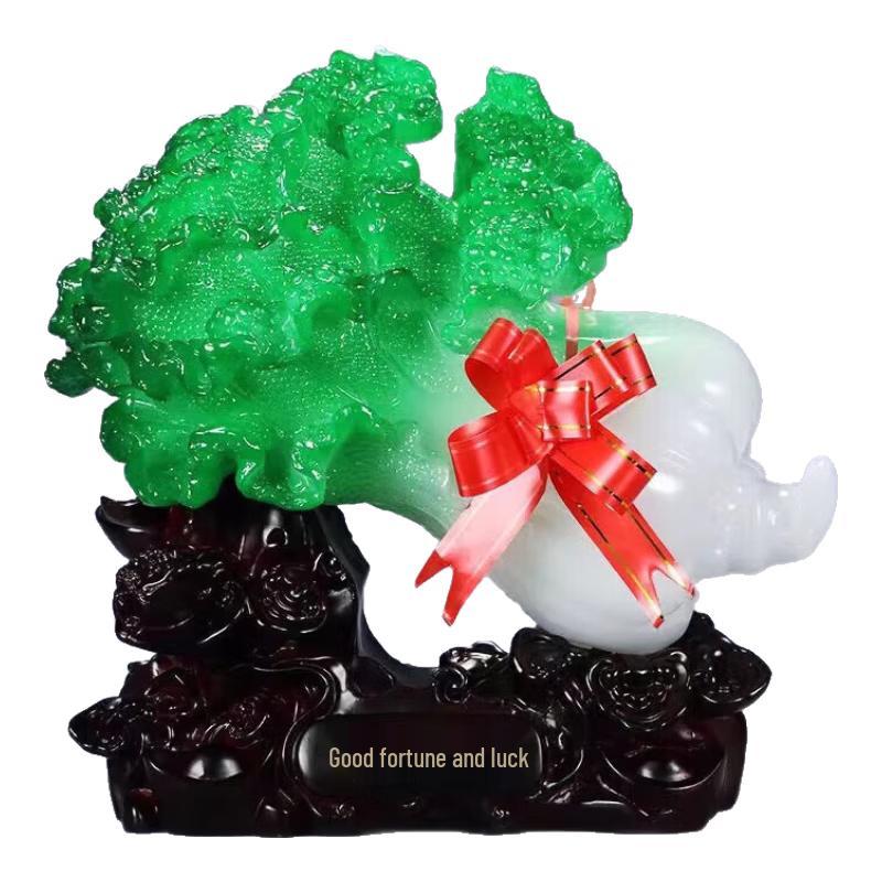 Resin Prosperity Cabbage Home Decor