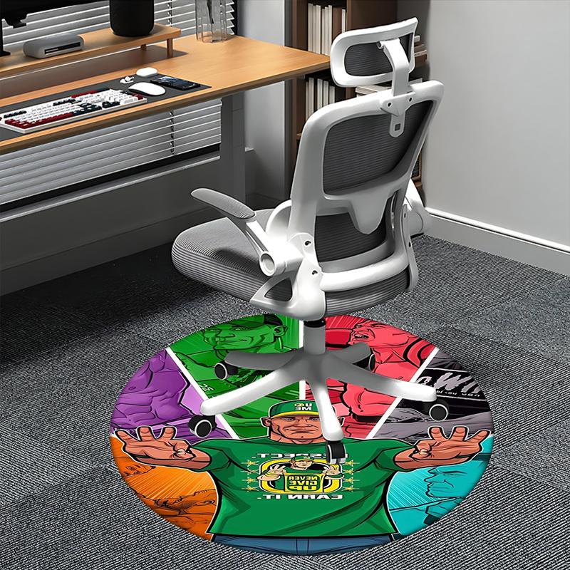 

Never Give Up WWE Chair mat Round Rug-Office carpet, Non-slip, Suitable for Living Rooms, Bedrooms Decor.1205407a 80cm by 80cm