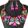 2026 Luxury Necklace Earrings Two-piece Full Diamond Fashion Chain Bridal Dress Wedding Banquet Accessories Women