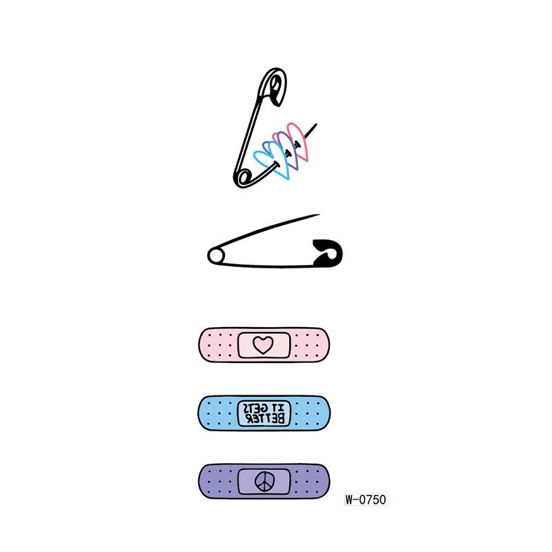 Beauty Sticker Cartoon Tattoo Sticker Temporary Waterproof Animation Flower Personalized Flower Arm Tattoo Sticker