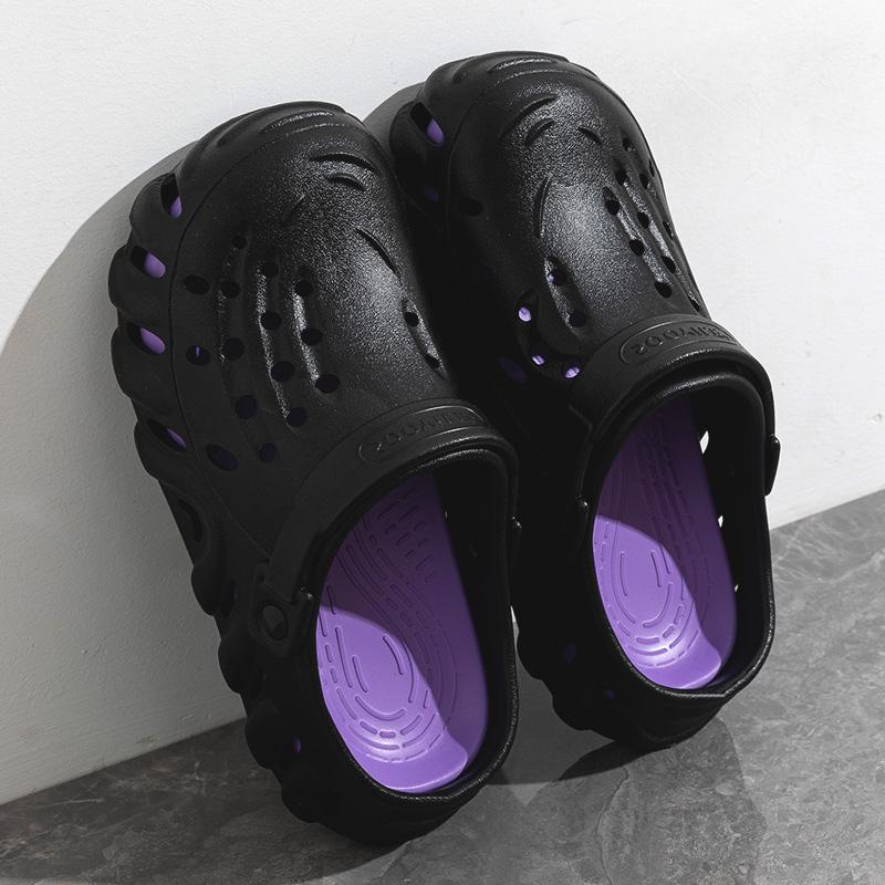 

Сабо мужские сандалии летние повседневные пляжные шлепанцы женские уличные широкие садовые сандалии для мужчин сандалии с кроссовками нескользящие тапочки для душа