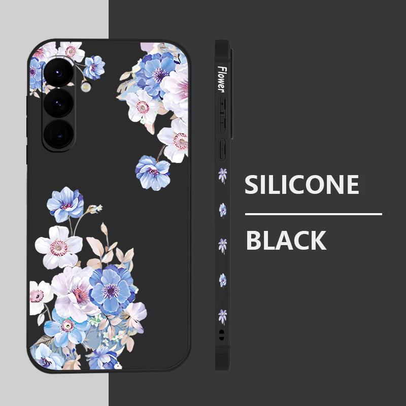 Soft TPU Flower Pattern Case For Samsung Galaxy S25 S22 S23 S24 Ultra S24 FE A56 A55 A53 A54 A15 A16 A36 5G Silicone Phone Cover