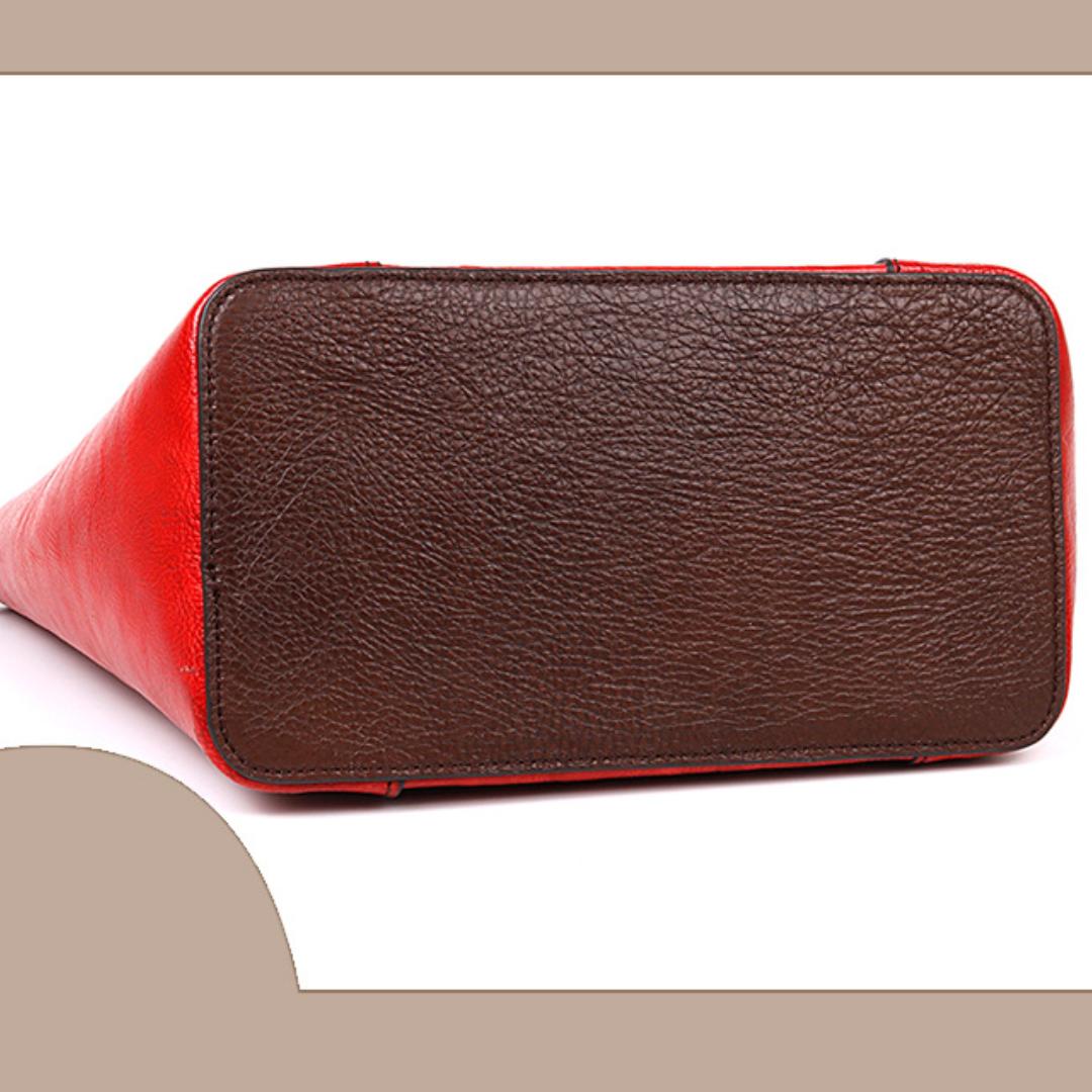 Сумка-тоут из воловьей кожи Большая вместительная сумка на одно плечо в винтажном стиле — фото 11