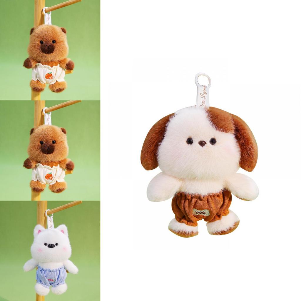 Cute Capybara Dog Koala Plush Keychain With Soft Polyester Filling For Bags And Gifts