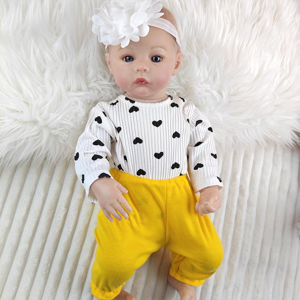 18-Inch Realistic Reborn Baby Girl Doll - 46cm Playhouse Companion Toy