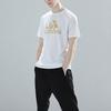 Adidas American Retro Letter Logo Print Quick-Dry Breathable Crew Neck Short Sleeve T-Shirt Unisex T-Shirt White Platinum ADITSG2P-WG
