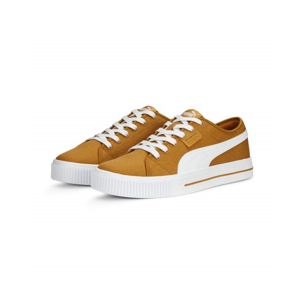 Puma Ever Fs Cv Bequeme Mode Stoßdämpfend Langlebig Niedrige Sneaker Unisex Sneaker Gelb Weiß 386393-05