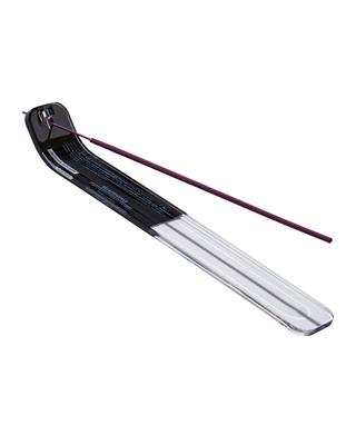 Black & Clear Acrylic Incense Holder, Horizontal, Flag Capsule, Small Gift