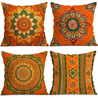 Bohemian Geometric Mandala Cushions Pillowcase Polyester Cushion Cover Throw Pillow Pillowcover Home Car Sofa Decor