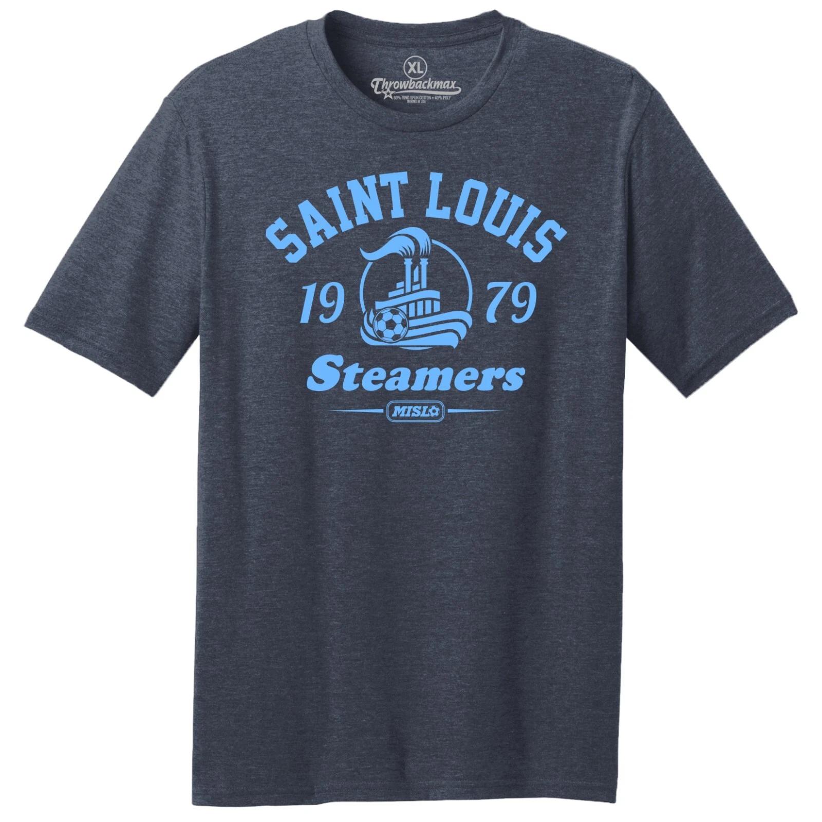 St. Louis Steamers 1979 Logo MISL Soccer TRI-BLEND Classic Cut Tee Shirt S