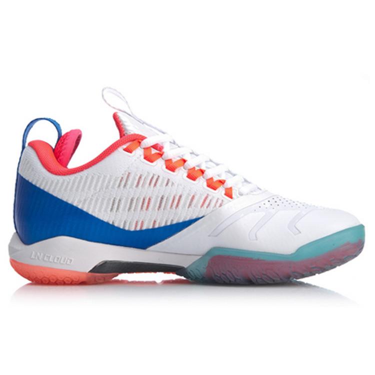 New LiNing Cool Shark 2.0 Breathable Low top Badminton Shoes Women's Standard White AYAQ004-4