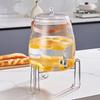 Large Capacity Food-Grade Cold Water Pitcher with Electroplated Faucet for Summer Beverages