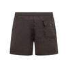 Moncler Striped Button Logo Casual Shorts Men shorts Brown I10912C0000653326833