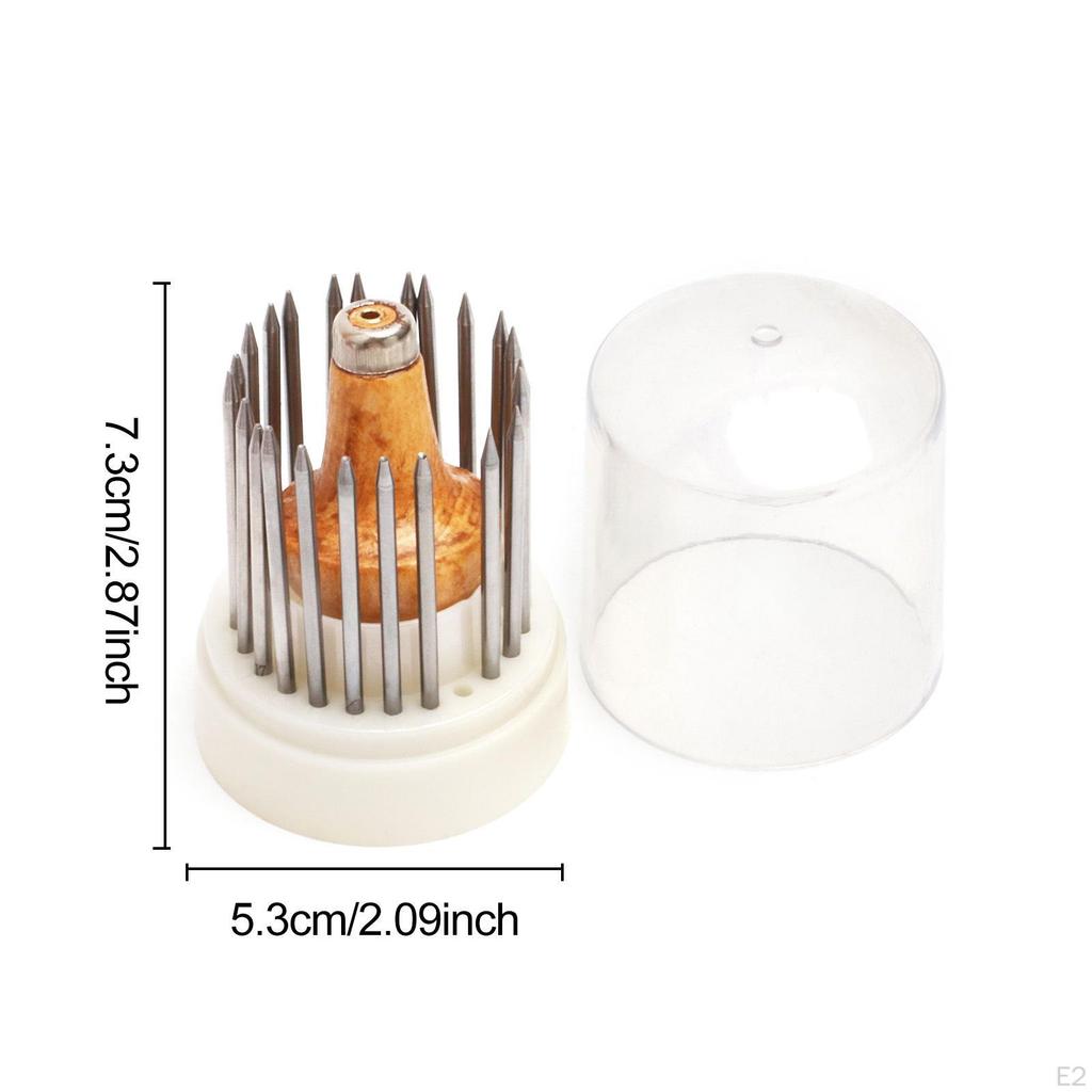 23 Pieces Jewelry Beaders Bead Setting Kit Multifunctional Compact Beading Tools Set with Handle for
