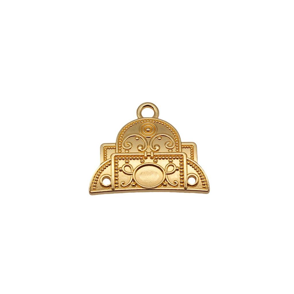 Chinese Pavilion Charm Connectors Character Animal Ethnic Style Findings For DIY Jewelry