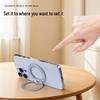 Compact Magnetic Phone Holder with MagSafe Support and Finger Ring