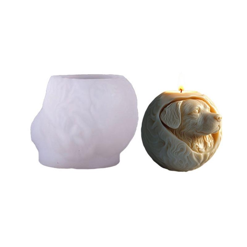 

Pet Puppy Candle Silicone Mould Dog Figurine Silicone Mold For Epoxy Resin Craft Handmade Candle Soap Chocolate Baking