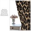 Brown Leopard Print Curtains Cheetah Safari Animal Tiger Skin Pattern Art Printed Living Room Curtain With Rod Pocket Darkening Polyester Perfect For