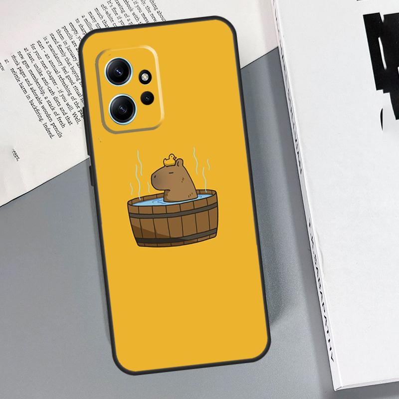 Cartoon Capybara Case For Xiaomi Redmi Note 14 Pro 9 10 11 12 13 Pro Cover For Redmi 15 13C 12C 10C 14C 15C